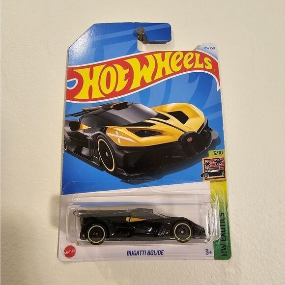 HotWheels Yellow Bugatti Bolide HW Exotics - Picture 1 of 7
